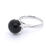 Hoge gehalte zilveren sterling ring met natuurlijke Onix – juwelierskw