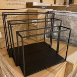 Set van 3 wandrekken, zwart