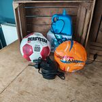 Voetballen met ballon pomp