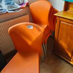 5x Stoelen, oranje