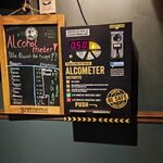 Alcoholmeter met scorebord