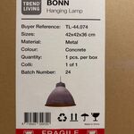 Hanglamp Trend living, Bonn, metal