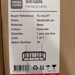 Hanglamp Trend living, Siegen, metal