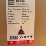 Hanglamp Trend living, Kassel, metal