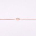 Rosegouden armband met diamant 0.10 carat