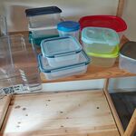 Diverse voorraad bakjes