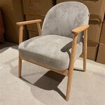 Fauteuil met armleuning AJ Living, taupe/beige