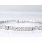 Witgouden tennisarmband met diamanten 3.00 carat