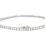Witgouden armband met diamanten 3.50 carat