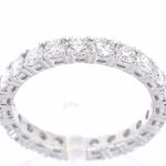 Witgouden alliance ring met briljant geslepen diamant