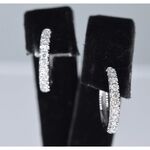 Witgouden oorbellen met diamanten