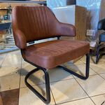 Fauteuil, cognac