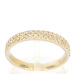 Gouden rijring met diamanten
