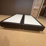 Set van 2 boxen met binnenvering, zwart / bruin
