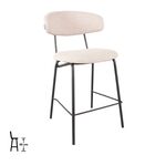 Set van 4 barstoelen, naturel
