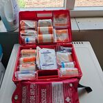 BHV Verband koffer met brand blusdeken