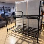 Stapelbed, zwart