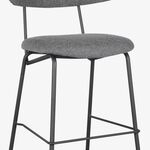 Set van 4 barstoelen, grijs