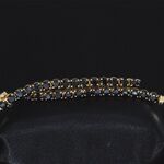 Gouden armband met 15.00 carat zwarte Briljant geslepen diamanten