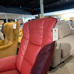 Relaxfauteuil draai verstelbaar Knudsen, rood