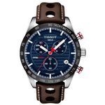 Heren Horloge Tissot, PRS 516 Chronograph, brown & blue