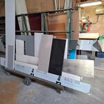 Platenwagen met inhoud