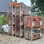8x Gitterbox met diverse dakpannen