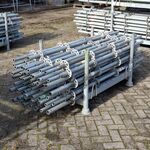 Ca. 51x Staanders met pen, Layher, Allround | 200 cm (ring 50), in tra