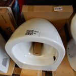 Wandcloset met zitting, Clou, wit