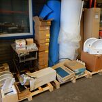 Inhoud stellingvak o.a. sanitair