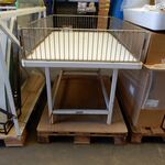Presentatietafel, wit/chroom