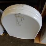 Wandcloset met zitting, wit
