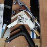 3x Toiletkraan, chroom/wit/zwart