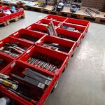 Partij diverse vijlen en handvaten o.a. Bahco