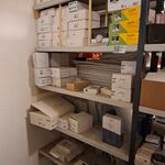 Partij installatiemateriaal in 1mtr stelling o.a. Vaillant, Remeha