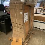 Pallet ca. 360 verzenddozen, dubbelgolf, Bruin, 30x23x27cm