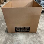 Ca. 150x Grote verzenddozen, dubbelgolf, bruin, 100x100x40cm