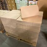 Ca. 240x Verzenddozen, bruin, 42x17x17cm