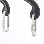 Witgouden oorbellen met diamant