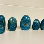 5x Apatiet vrije vorm staand, blauw