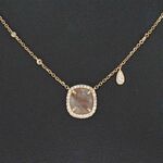 Gouden halsketting met diamanten