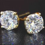 Gouden diamanten oorbellen van 2.00 carat