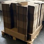 Ca. 960x Stansdozen, bruin, 168x139x56mm