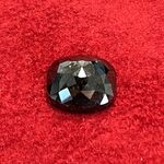 Diamant – 5.84 carat echte natuurlijke zwarte diamant in kussen vorm (