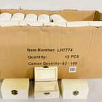 Ca. 72x Houten schatkistjes