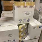 Ca. 12x Dozen a 36 rol plakband, transparant