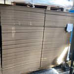 Ca. 135x Grote verzenddozen, dubbelgolf, bruin, 100x100x40cm