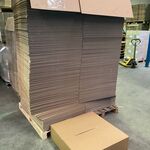Ca. 350x Grote verzenddozen, bruin, 80x80x20cm