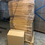 Ca. 175x Verzenddozen, dubbelgolf, bruin, 58x36x64cm