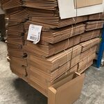 Ca. 480x Verzenddozen met autolockbodem, bruin, 51x12x39cm